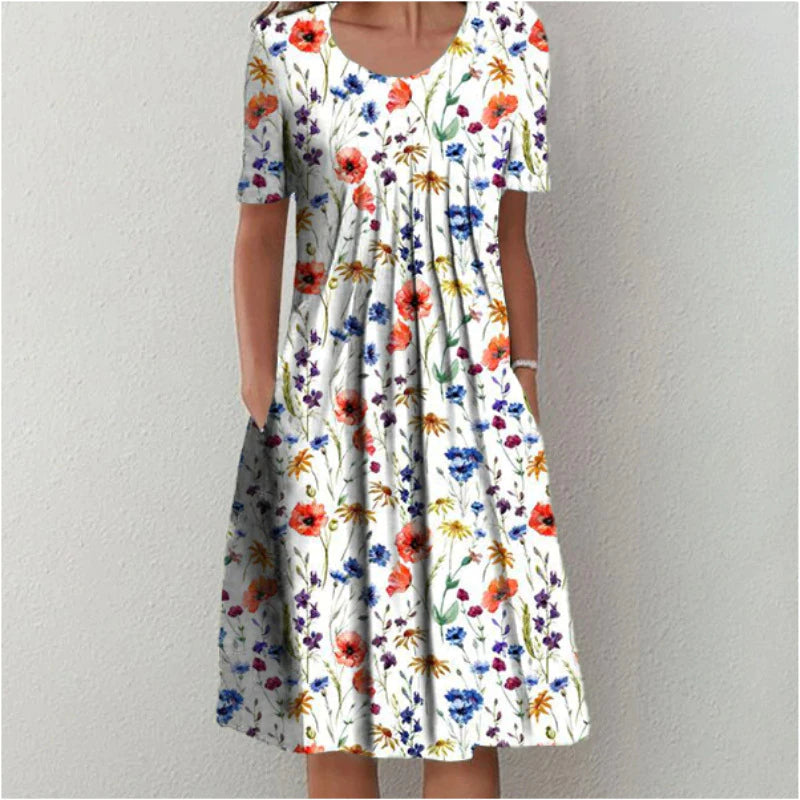 Amara|ClassicPrintedDress